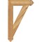 Ekena Millwork Traditional Arts & Crafts Rough Sawn Bracket, Western Red Cedar, 4"W x 20"D x 32"H BKT04X20X32TRA03RWR - alternate 3